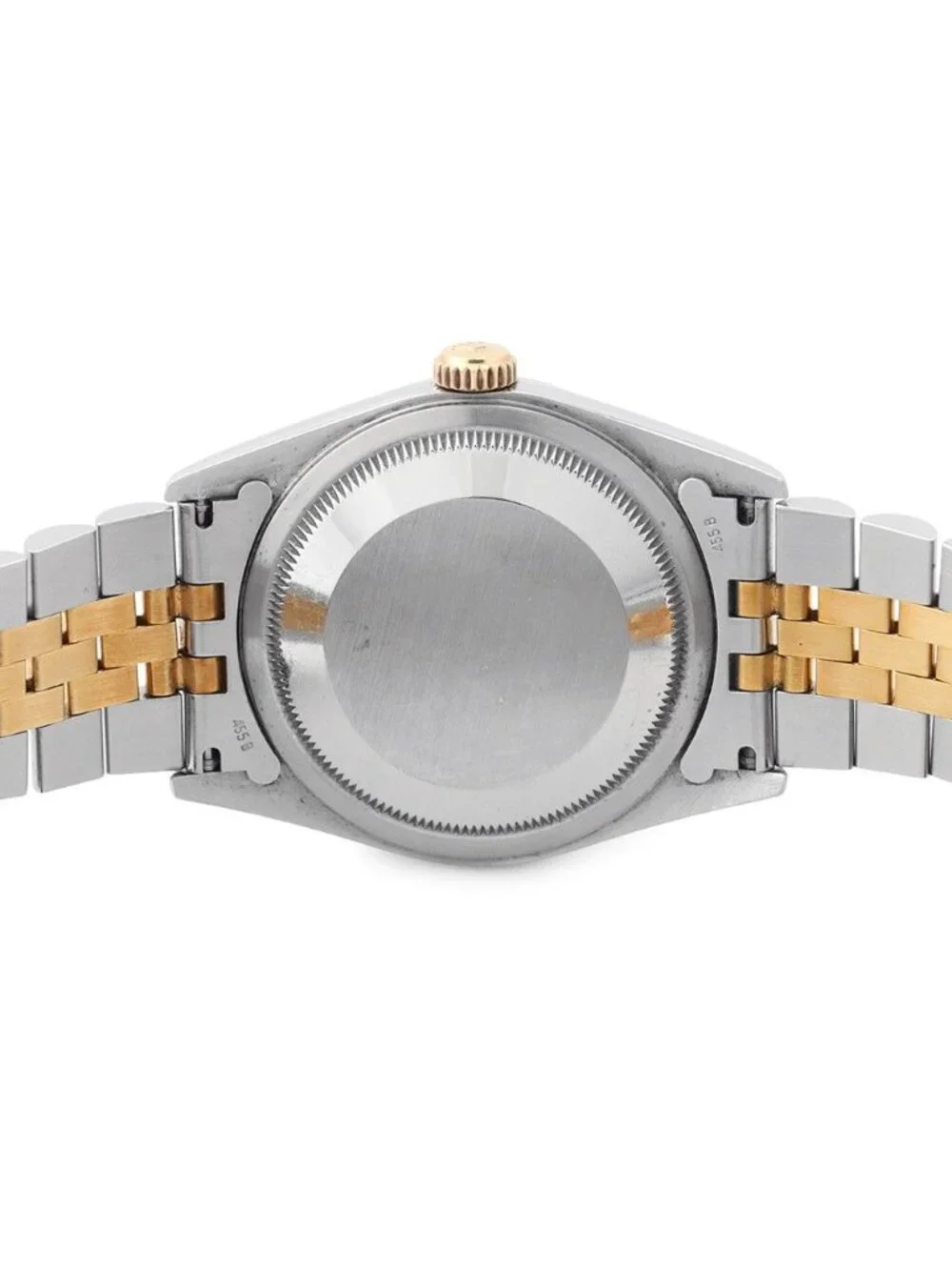 Rolex Datejust Number SS 18k Yellow Gold Watch Champagne Dial